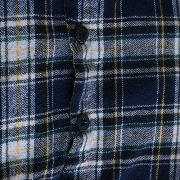 Blue and White Plaid Button Up - Picture 4 of 4
